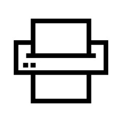 printer icon or logo isolated sign symbol vector illustration - high quality black style vector icons
