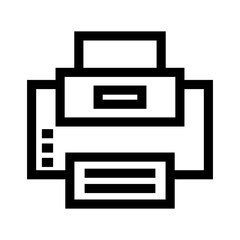 printer icon or logo isolated sign symbol vector illustration - high quality black style vector icons
