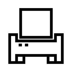 printer icon or logo isolated sign symbol vector illustration - high quality black style vector icons
