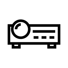 projector icon or logo isolated sign symbol vector illustration - high quality black style vector icons
