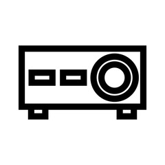 projector icon or logo isolated sign symbol vector illustration - high quality black style vector icons
