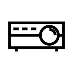 projector icon or logo isolated sign symbol vector illustration - high quality black style vector icons
