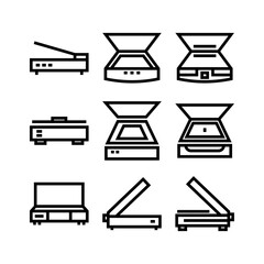 scanner icon or logo isolated sign symbol vector illustration - high quality black style vector icons
