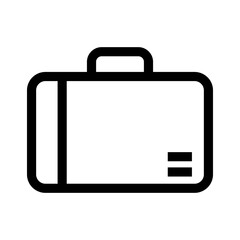 suitcase icon or logo isolated sign symbol vector illustration - high quality black style vector icons
