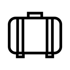 suitcase icon or logo isolated sign symbol vector illustration - high quality black style vector icons
