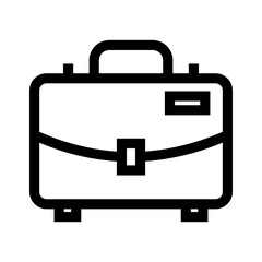 suitcase icon or logo isolated sign symbol vector illustration - high quality black style vector icons
