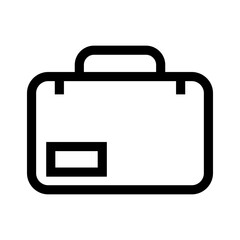 suitcase icon or logo isolated sign symbol vector illustration - high quality black style vector icons
