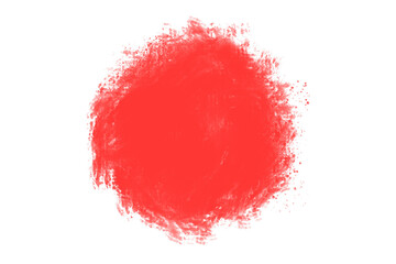 RED Watercolor CIRCLE with modern brush style with colorful decoration for your template.