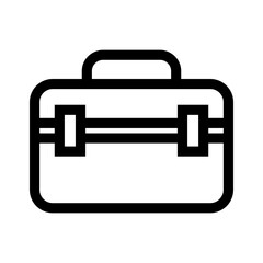 suitcase icon or logo isolated sign symbol vector illustration - high quality black style vector icons
