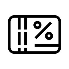 voucher icon or logo isolated sign symbol vector illustration - high quality black style vector icons
