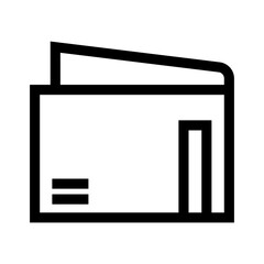 wallet icon or logo isolated sign symbol vector illustration - high quality black style vector icons
