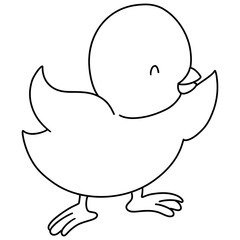 cute cartoon chickens for easter, Easter Elements, Easter and Spring concept