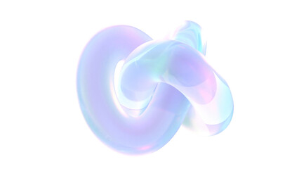 Holographic knot intro 3d render