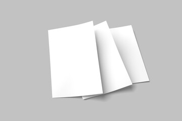 blank a4 flyer mockup