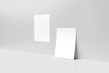 Fototapeta premium blank a4 flyer mockup