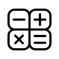 Fototapeta premium calculator icon or logo isolated sign symbol vector illustration - high quality black style vector icons 