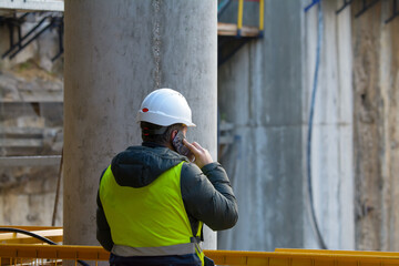 worker on construction site