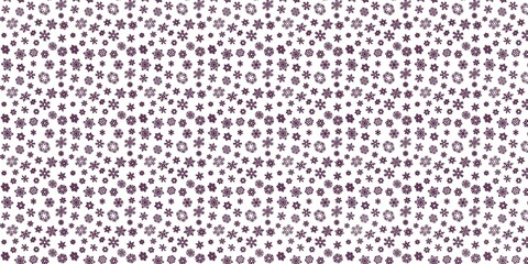 background with purple snowflake pattern on a white background