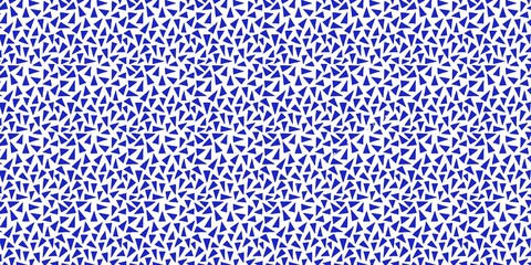 background with blue triangle pattern on a white background