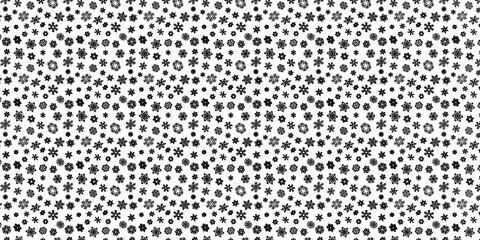 background with black snowflake pattern on a white background