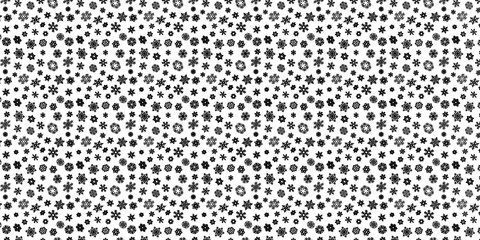 background with black snowflake pattern on a white background
