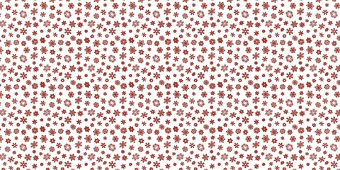 background with red snowflake pattern on a white background