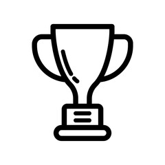 trophy icon, trophy vector logo template