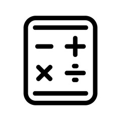 Obraz premium calculator icon or logo isolated sign symbol vector illustration - high quality black style vector icons 