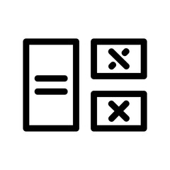 calculator icon or logo isolated sign symbol vector illustration - high quality black style vector icons
