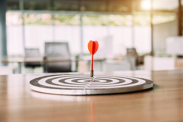 Bullseye is a target of business , The concept of starting a new business that goes better , Target...
