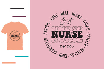 Strong nurse t shirt design