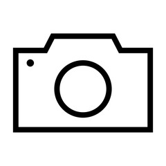 Camera icon, outline style