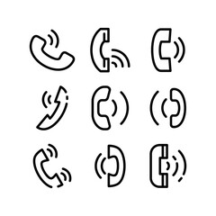 Obraz premium call icon or logo isolated sign symbol vector illustration - high quality black style vector icons 