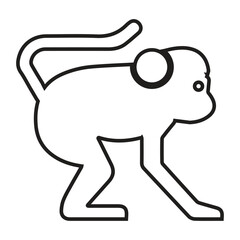 Obraz premium Monkey icon