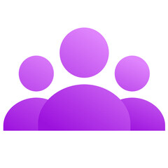 Community icon, colorful gradient style