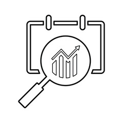 Analysis icon. Outline Design.