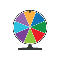 Fototapeta premium Fortune wheel on white background