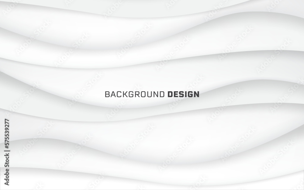 Aufkleber white abstract minimal modern background. wave gradient design style. concept future and light. vect