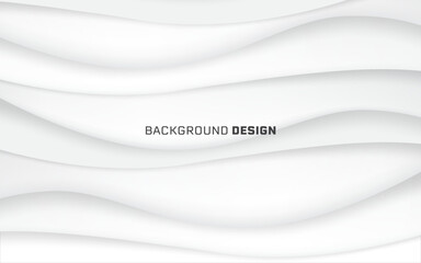 White abstract minimal modern Background. Wave gradient design style. Concept future and light. Vector Illustrate. Banner and template web design.