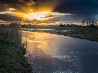 sunset reflections