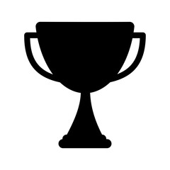 Trophy award icon isolate on transparent background.