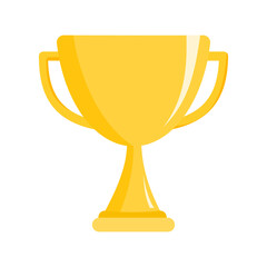 Trophy award icon isolate on transparent background.