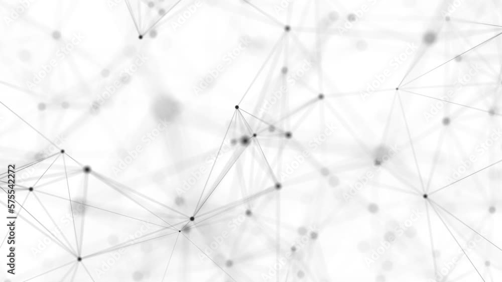 Aufkleber digital flow with connecting points and lines. futuristic white science background. global network c