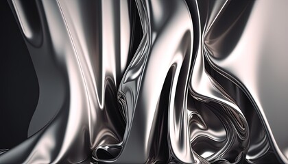 Shimmering silver foil texture, exuding sophistication and reflective elegance.