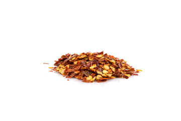 Pile of a crushed red pepper