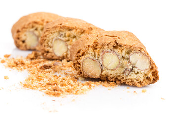Italian cantuccini cookie with almond