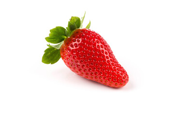 Red ripe strawberry fruits