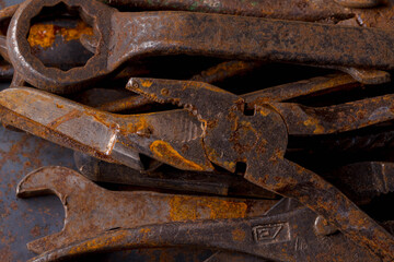 Old rusty tools