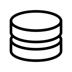 database icon or logo isolated sign symbol vector illustration - high quality black style vector icons
