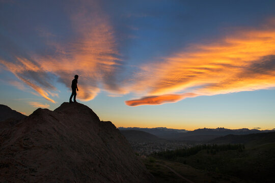 Sunset in Esquel, Chubut, Argentina.